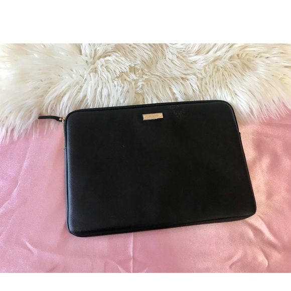 kate spade Handbags - Kate Spade Black leather slim laptop bag